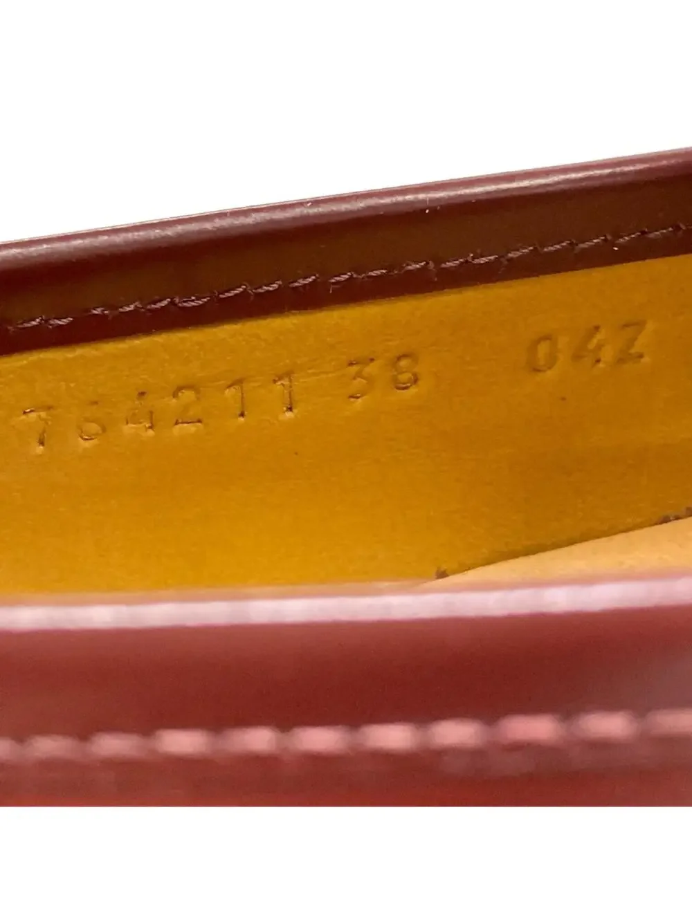 Gucci Bordeaux Leather Women's Shoes #285645G79B